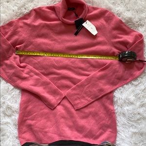 NWT CASHMERE SWEATER MAGASCHONI PINK TURTLENECK